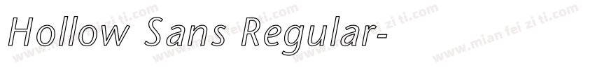 Hollow Sans Regular字体转换